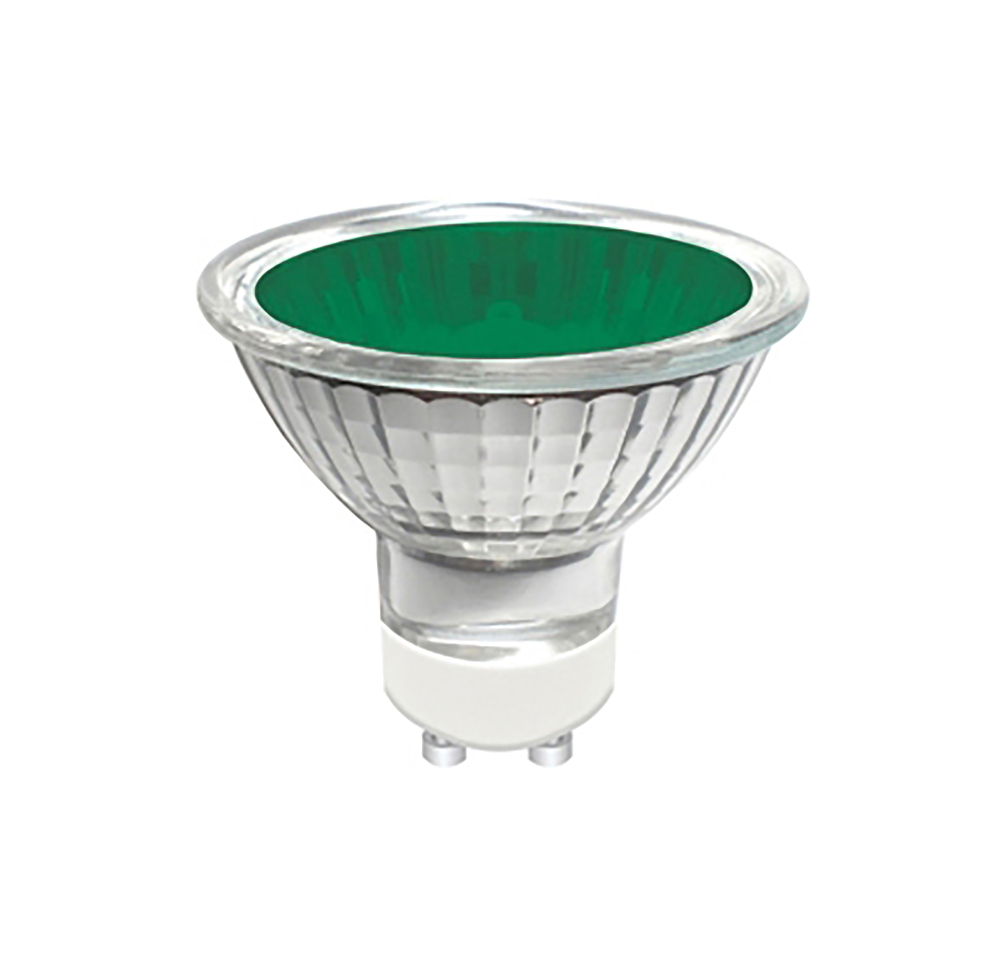 147550204  GU10 Aluminium 20W Green 50° Halogen